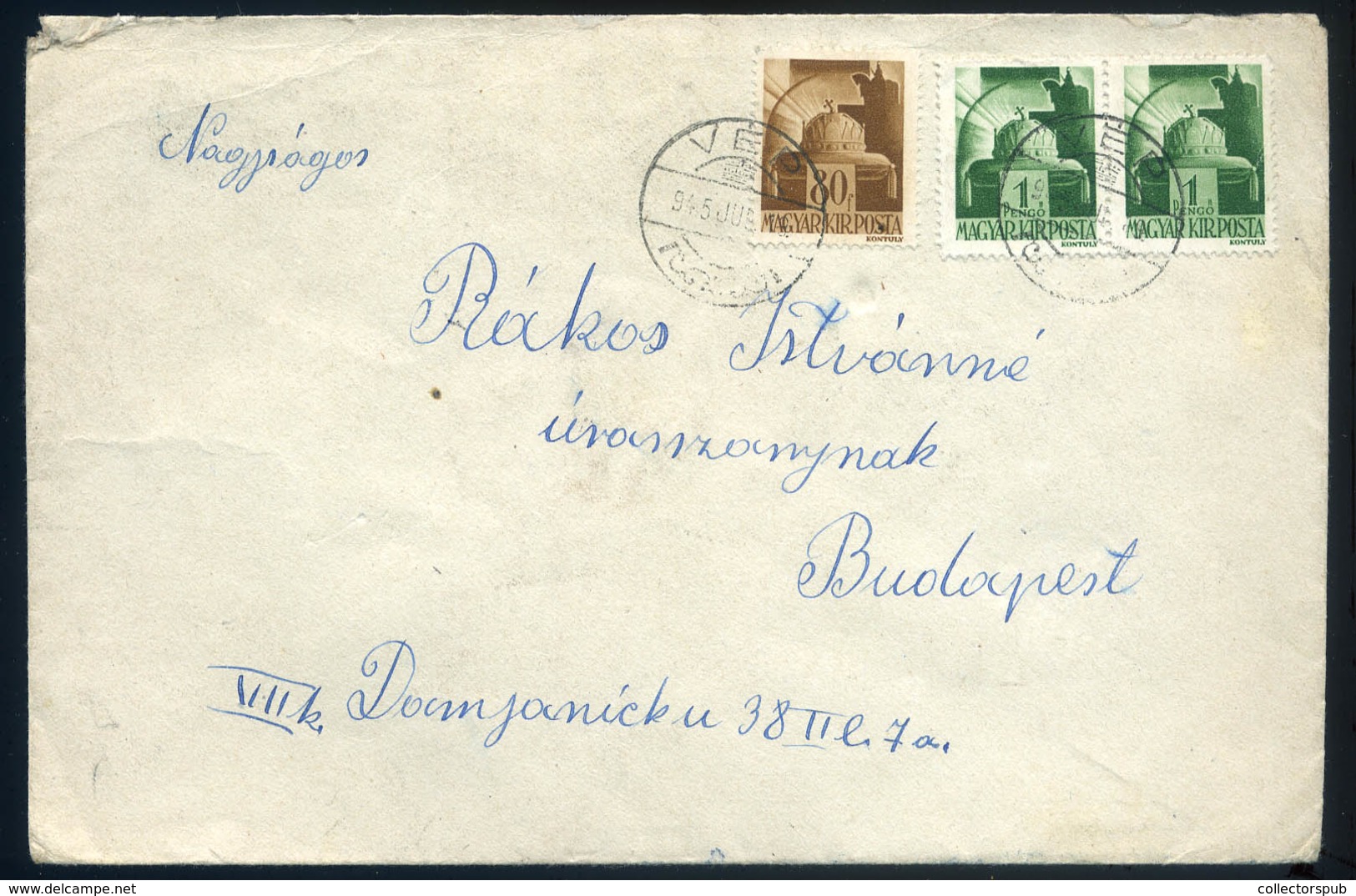 VÉP 1945. 06. Levél 23 Db Bélyeggel Budapestre Küldve - Covers & Documents