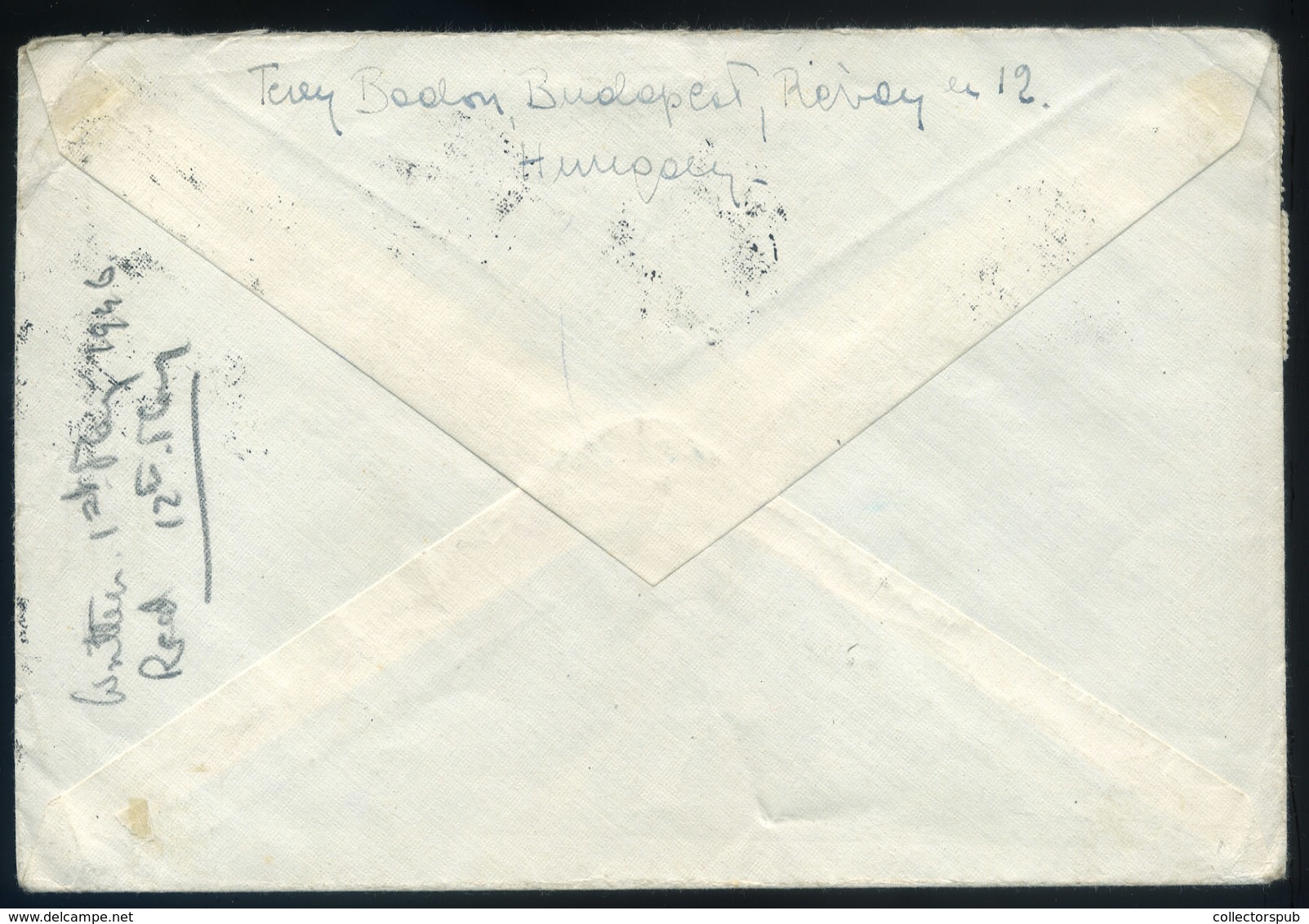 BUDAPEST 1946. Inflációs Levél 18 Db Lovasfutár Bélyeggel Bérmentesítve, Angliába Küldve - Cartas & Documentos