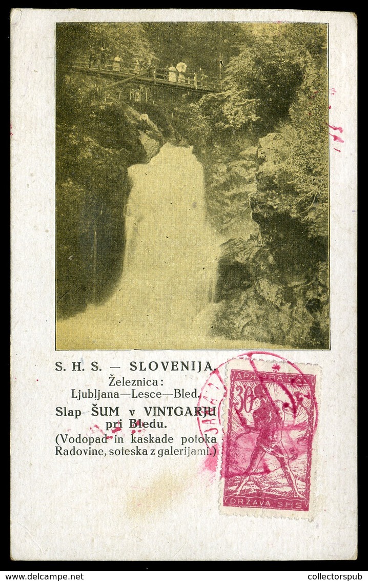 LJUBLJANA 1919. Dekoratív Képeslap Bécsbe Küldve   /  Decorative Vintage Pic. P.card To Vienna - Slovénie