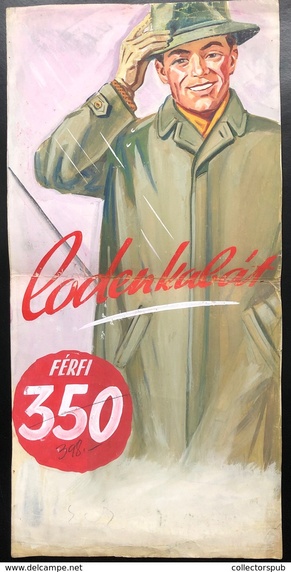 LÓDENKABÁT   Akvarell Plakát Terv Ca 1948-50. 56*28 Cm   /  Poster Plan - Zonder Classificatie