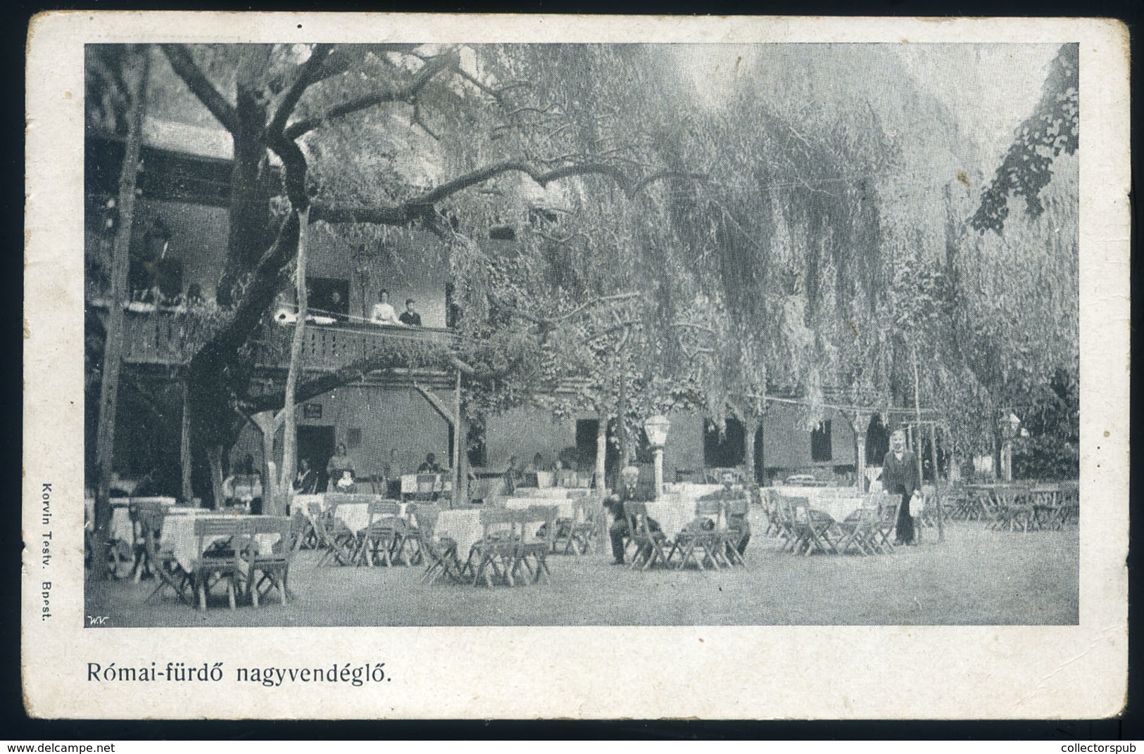 BUDAPEST Zugliget Vendéglő, Régi Képeslap  /  Zugliget Restaurant , Vintage Pic. P.card - Hungría