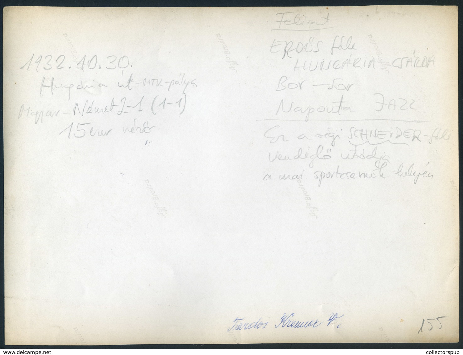 BUDAPEST 1932. Hungária Krt. SPORT Magyar -Német Futball Mérkőzés , Régi Fotó 23*18 Cm  /  German-Hun. Football Match Vi - Otros & Sin Clasificación