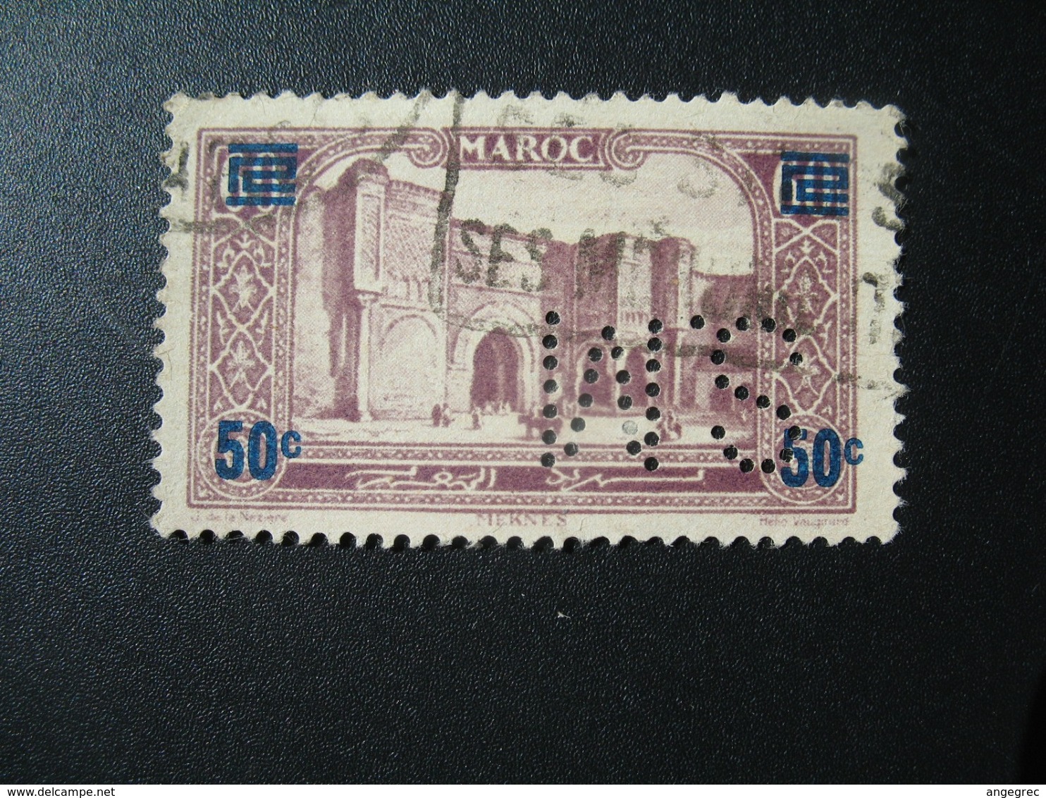 Perforé Perfin Maroc , Perforation : SM 23  à Voir - Sonstige & Ohne Zuordnung