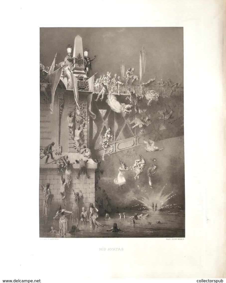 ARANY JÁNOS Hídavatás , Zichy Mihály rajzaival 1897. Ráth Mór. folio ( a pergamen borító 2 részben)  /  JÁNOS ARANY brid