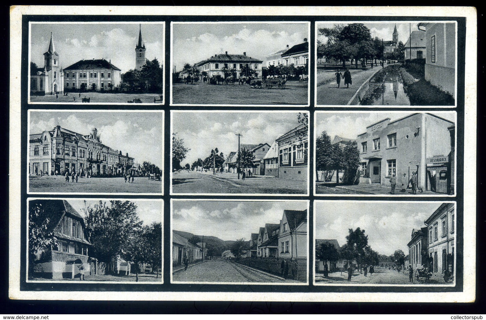 TÉCSŐ 1938. Képeslap , M.Kir.Posta 128 Bélyegzéssel Rákospalotára  /  Vintage Pic. P.card Hun. Roy. Post 128 Pmk To Ráko - Brieven En Documenten