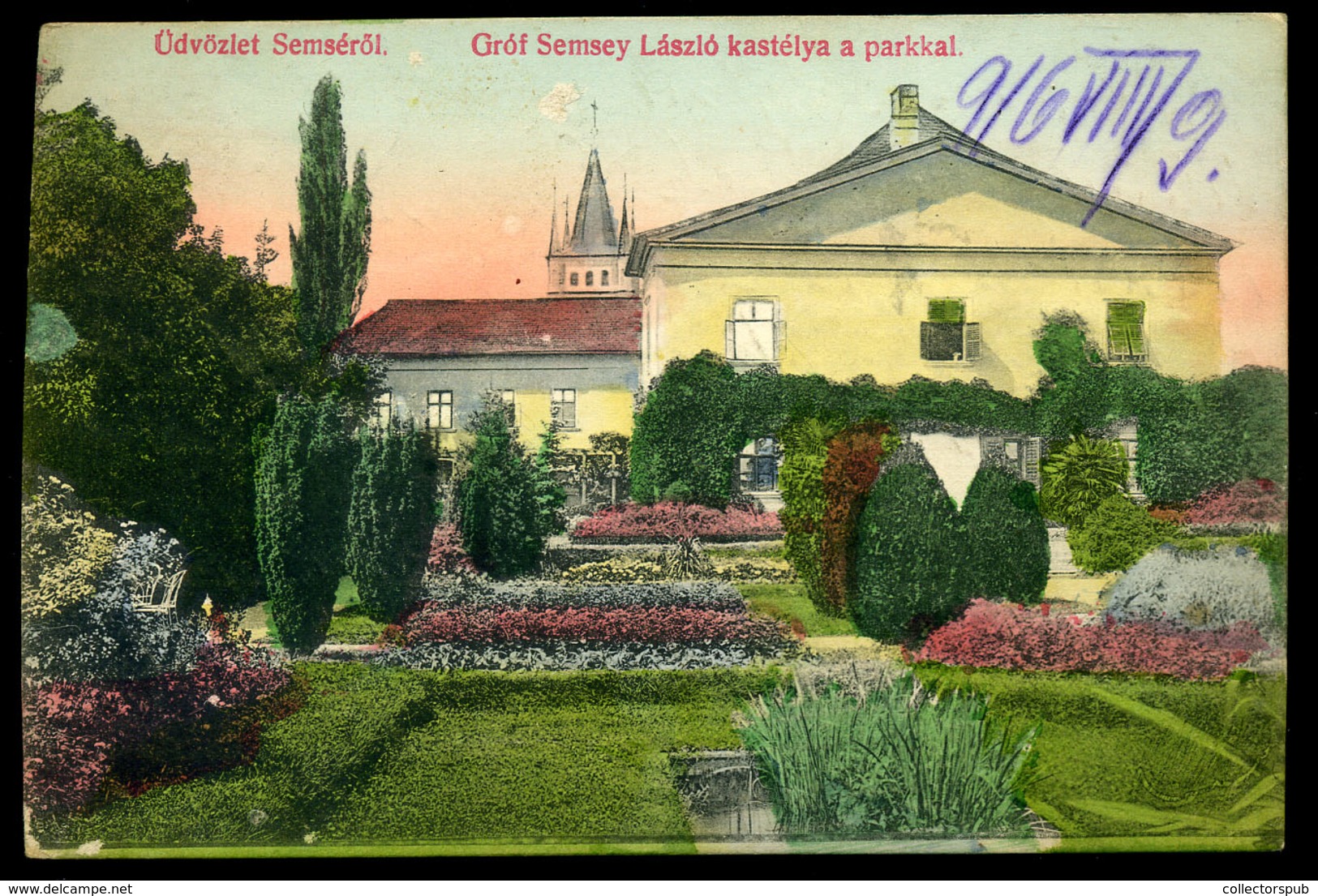 SEMSE 1912. Kastély, Régi Képeslap  /  Castle Vintage Pic. P.card - Hungary