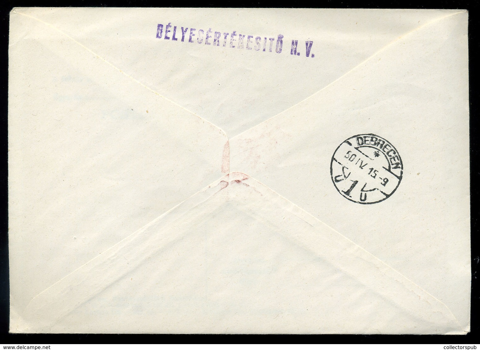 BUDAPEST 1950. Ajánlott Levél Lánchíd Blokkból Kitépett 50Ft Bélyeggel, Alkalmi Bélyegzéssel  /  Reg. Letter 50Ft Chain  - Lettres & Documents