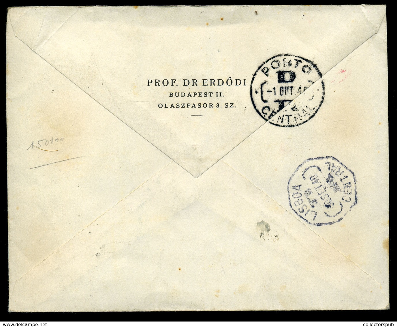 BUDAPEST 1940. Dekoratív Ajánlott Légi Levél Portugáliába Küldve  /  Decorative Reg. Airmail Letter To Portugal - Lettres & Documents
