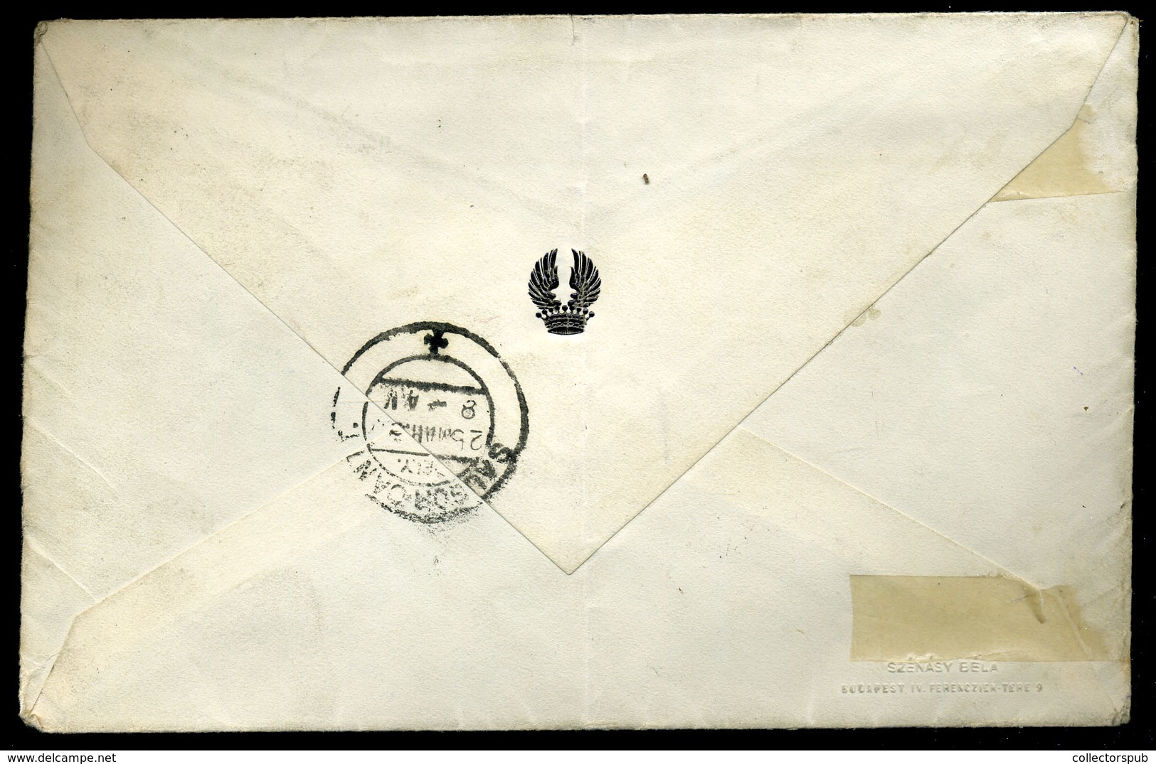 BUDAPEST 1931. Dekoratív Légi Levél Indiába Küldve! Ritka Darab!  /  Decorative Airmail Letter To India Rare Piece - Lettres & Documents