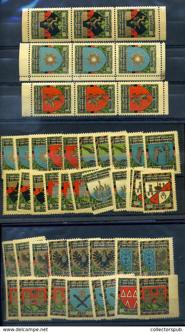 NÉMETORSZÁG Nordmahrens , Propaganda Levélzáró Bélyegek  /  GERMANY Propaganda Seal Stamps - Autres & Non Classés