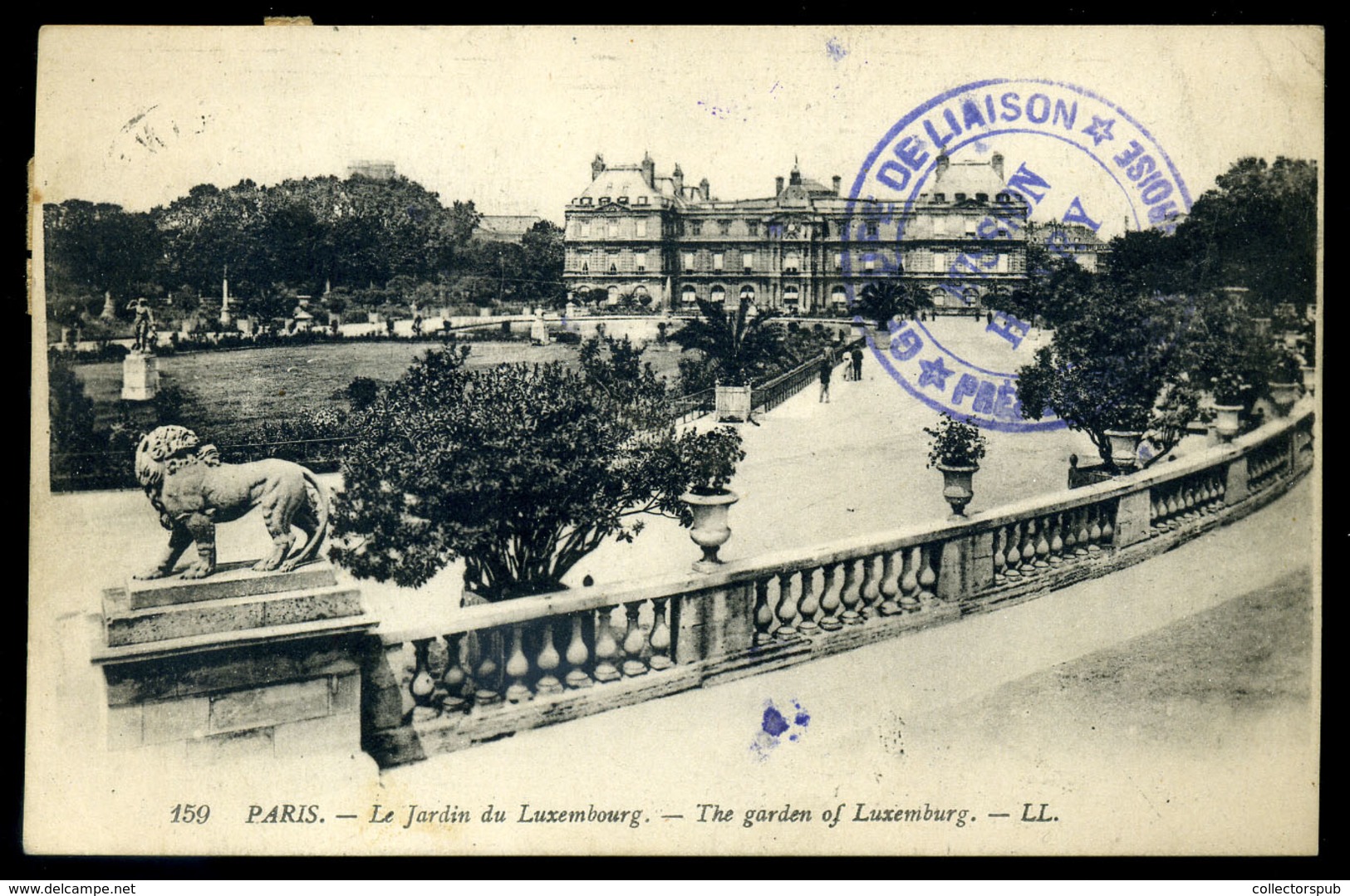 1920 Képeslap A Trianoni Béketárgyalásokról A MAGYAR BÉKEKÜLDÖTTSÉG Bélyegzőjével Budapestre Küldve  /  Vintage Pic. P.c - Oblitérés