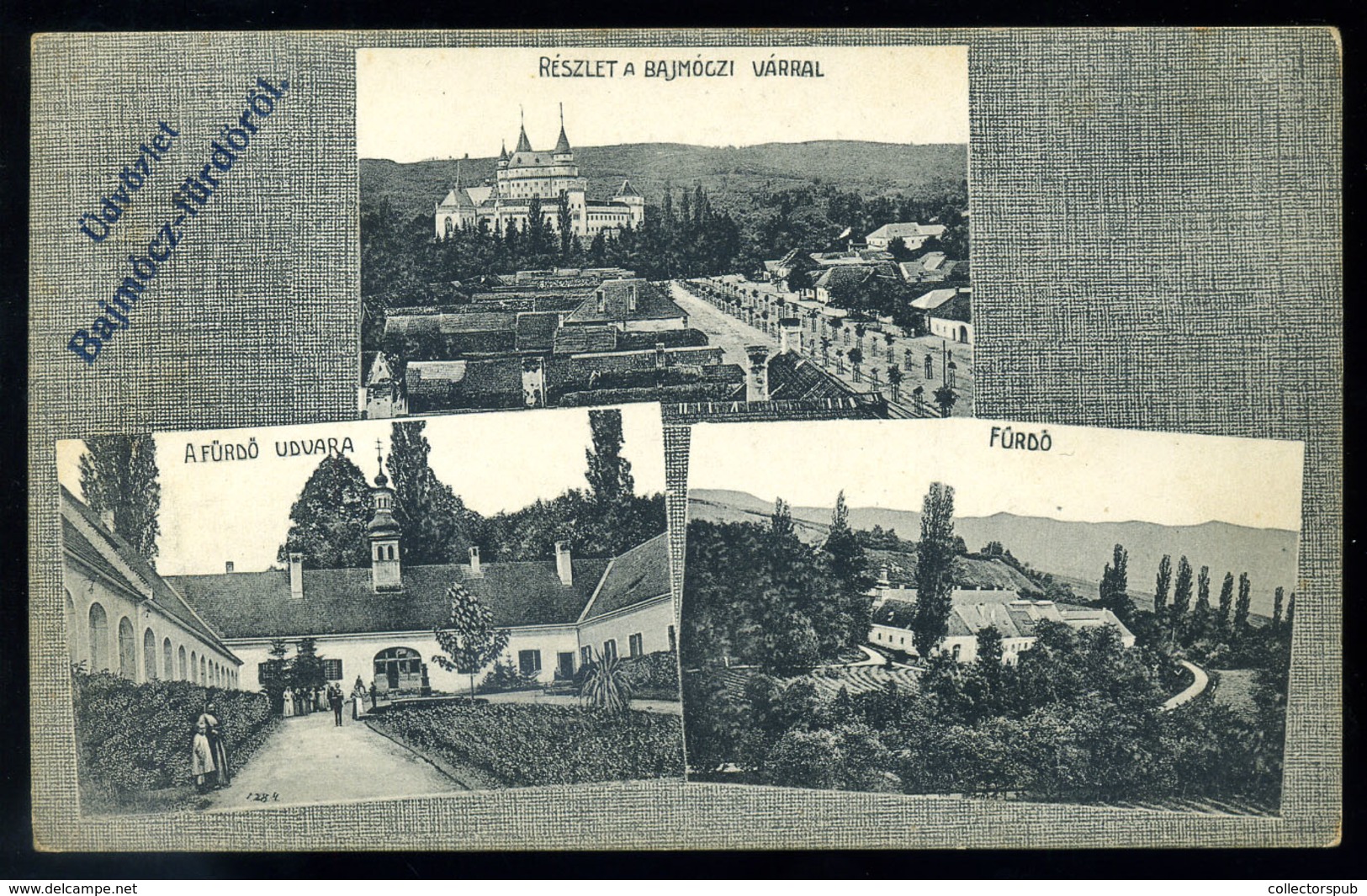 BAJMÓC-FÜRDŐ 1910. Ca. Régi Képeslap  /  Vintage Pic. P.card - Hungary