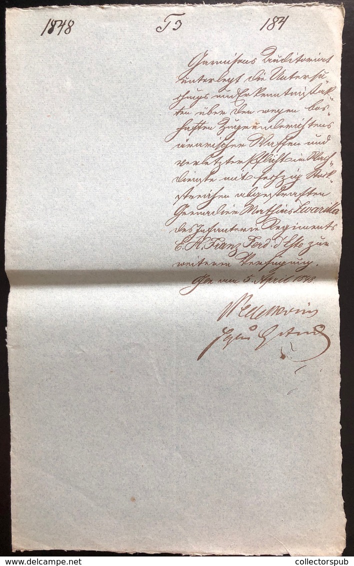 Pest, 1848. április 25. Móga János Vezérőrnagy, Pesti Dandárparancsnok, Később Altábornagyként, A Pákozdi Csatában Győzt - Non Classés
