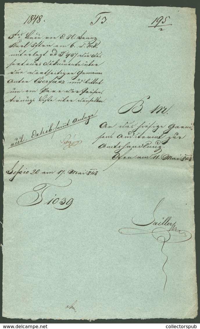 1848. SZABADSÁGHARC Érdekes iratgyűjtemény!  lásd részletes leírás  /  1848 REVOLUTION interesting document collection