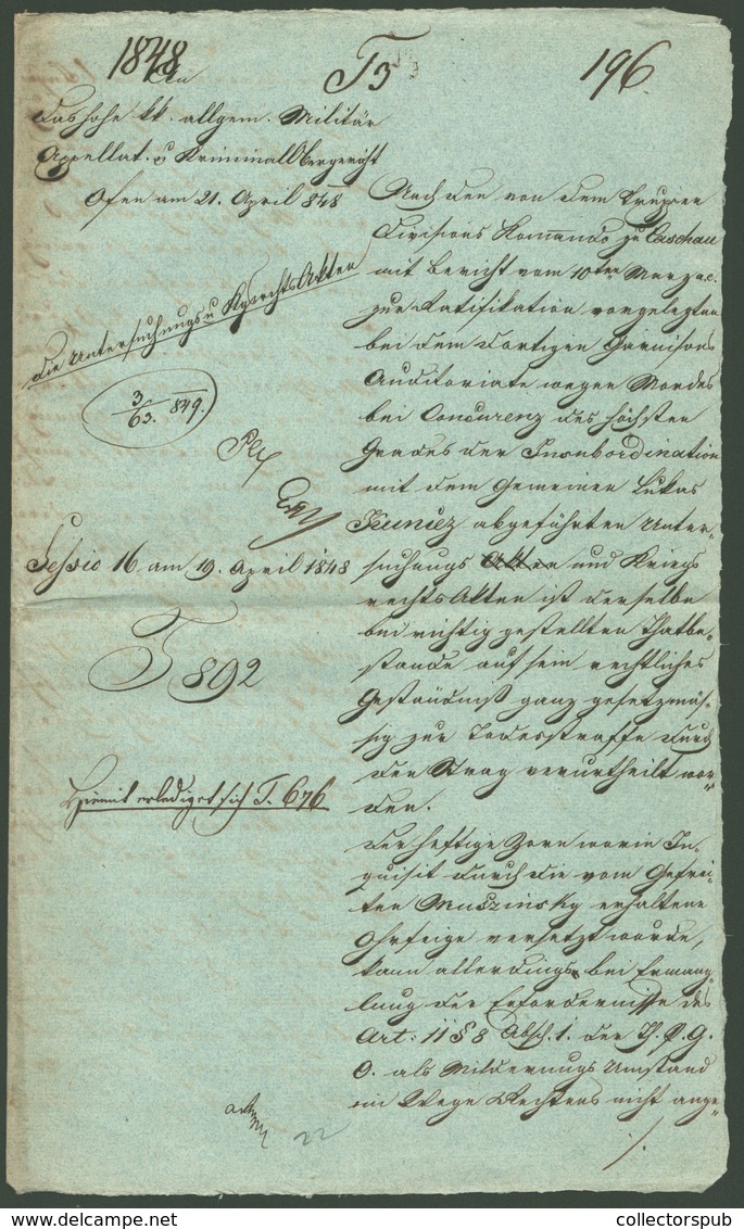 1848. SZABADSÁGHARC Érdekes iratgyűjtemény!  lásd részletes leírás  /  1848 REVOLUTION interesting document collection