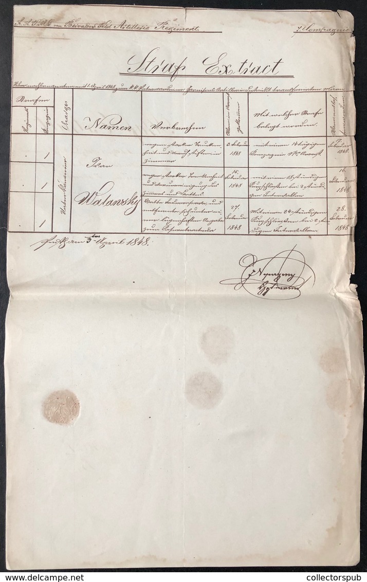 1848. SZABADSÁGHARC Érdekes iratgyűjtemény!  lásd részletes leírás  /  1848 REVOLUTION interesting document collection