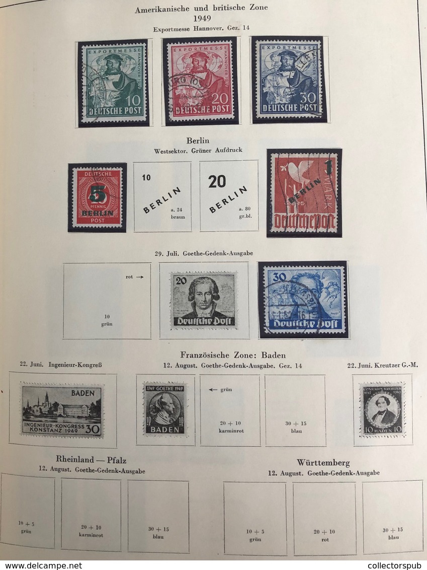 NÉMETORSZÁG 1871/1970 Reich, BRD Gyűjtemény Albumokban, Sok Jó Posta Tiszta Sorral, Jó Bélyeggel, Magas Katalógus érték! - Verzamelingen