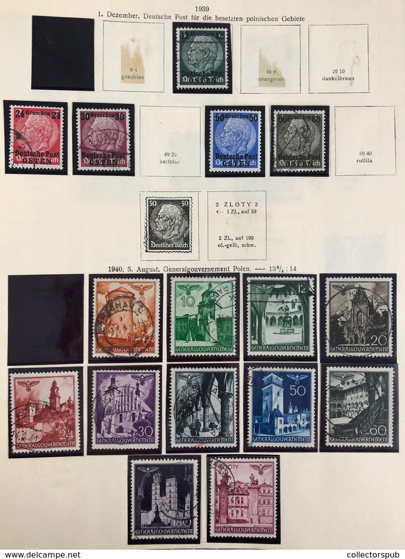 NÉMETORSZÁG 1871/1970 Reich, BRD Gyűjtemény albumokban, sok jó posta tiszta sorral, jó bélyeggel, magas katalógus érték!