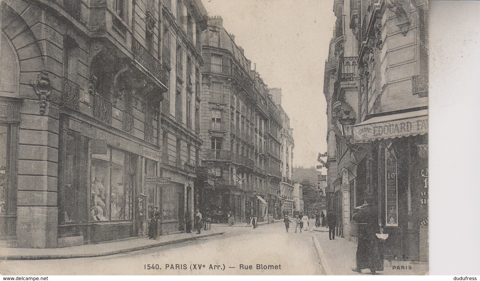 PARIS   RUE BLOMET - Arrondissement: 15