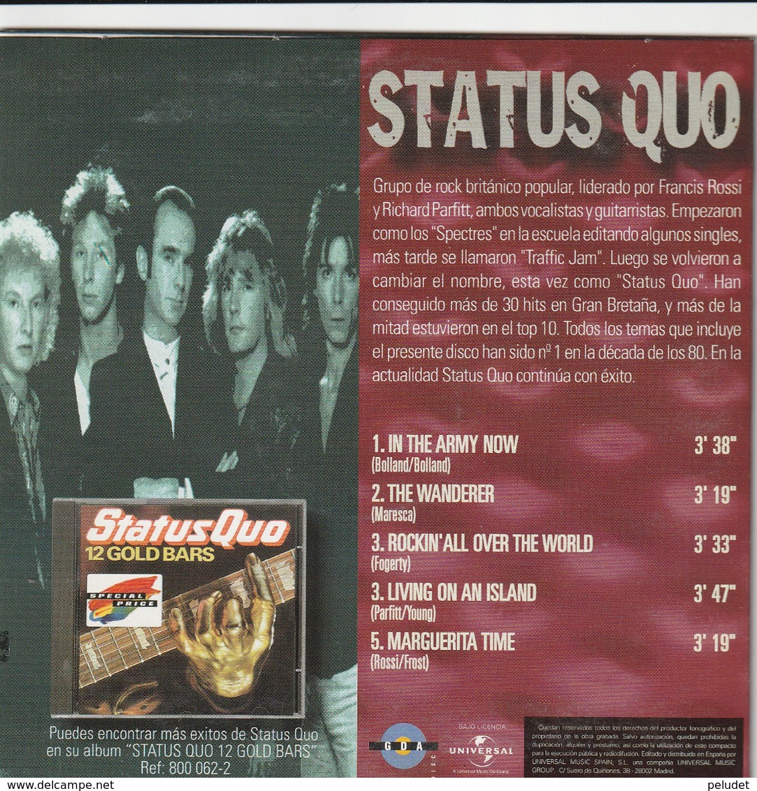 CD - GRANDES MITOS - STATUS QUO - Rock