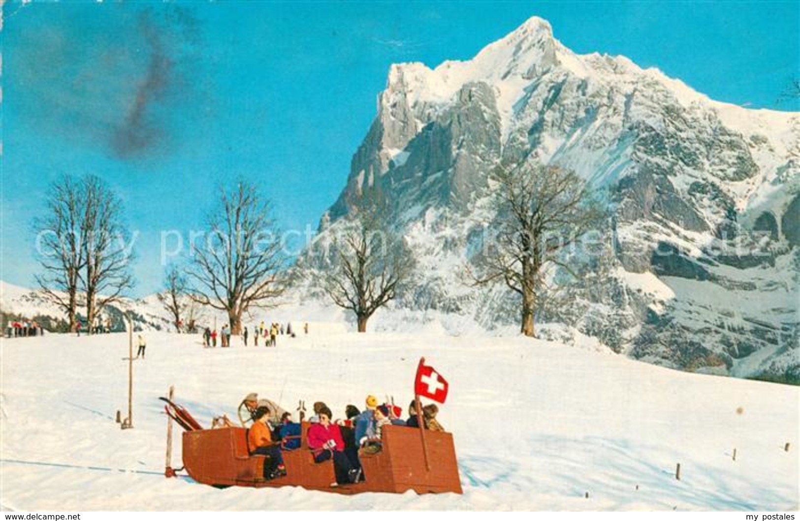 13298561 Grindelwald Funi Mit Wetterhorn Wintersportplatz Berner Alpen Grindelwa - Berne