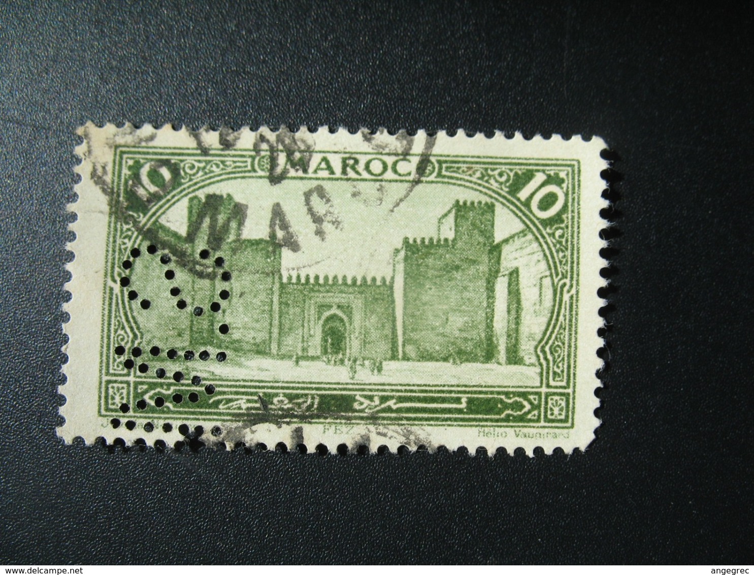 Perforé Perfin Maroc , Perforation : SM 23  à Voir - Andere & Zonder Classificatie