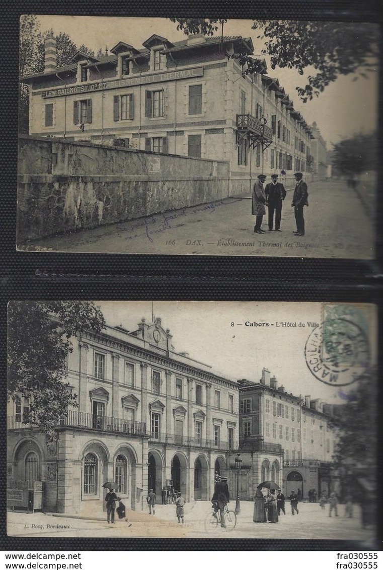 Album rempli de 158 CPA de FRANCE - Toutes régions