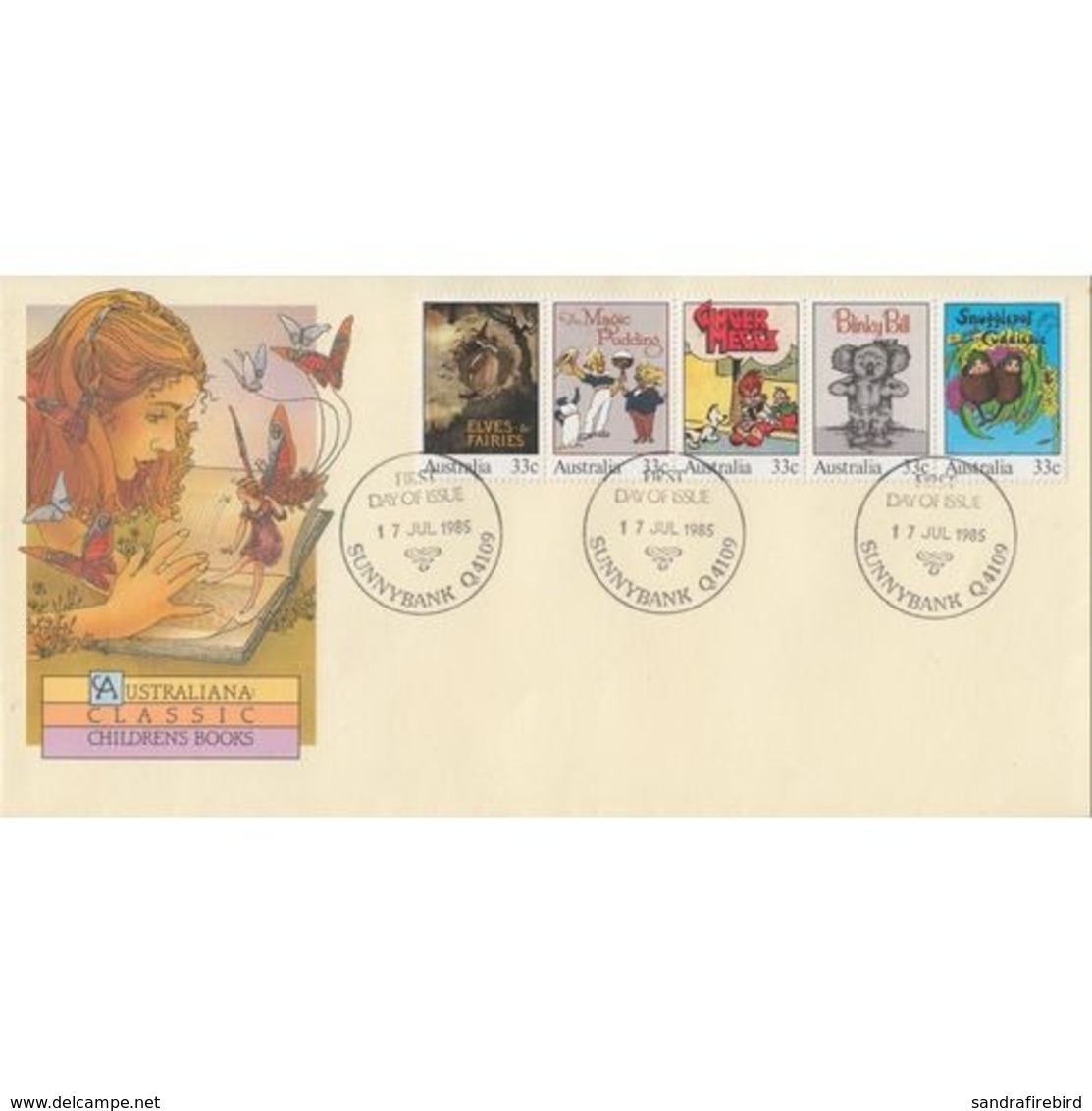 AUSTRALIA CLASSIC CHILDREN BOOKS FDC 1985 , Postmark SUNNYBANK 17th July 1985 - FDC