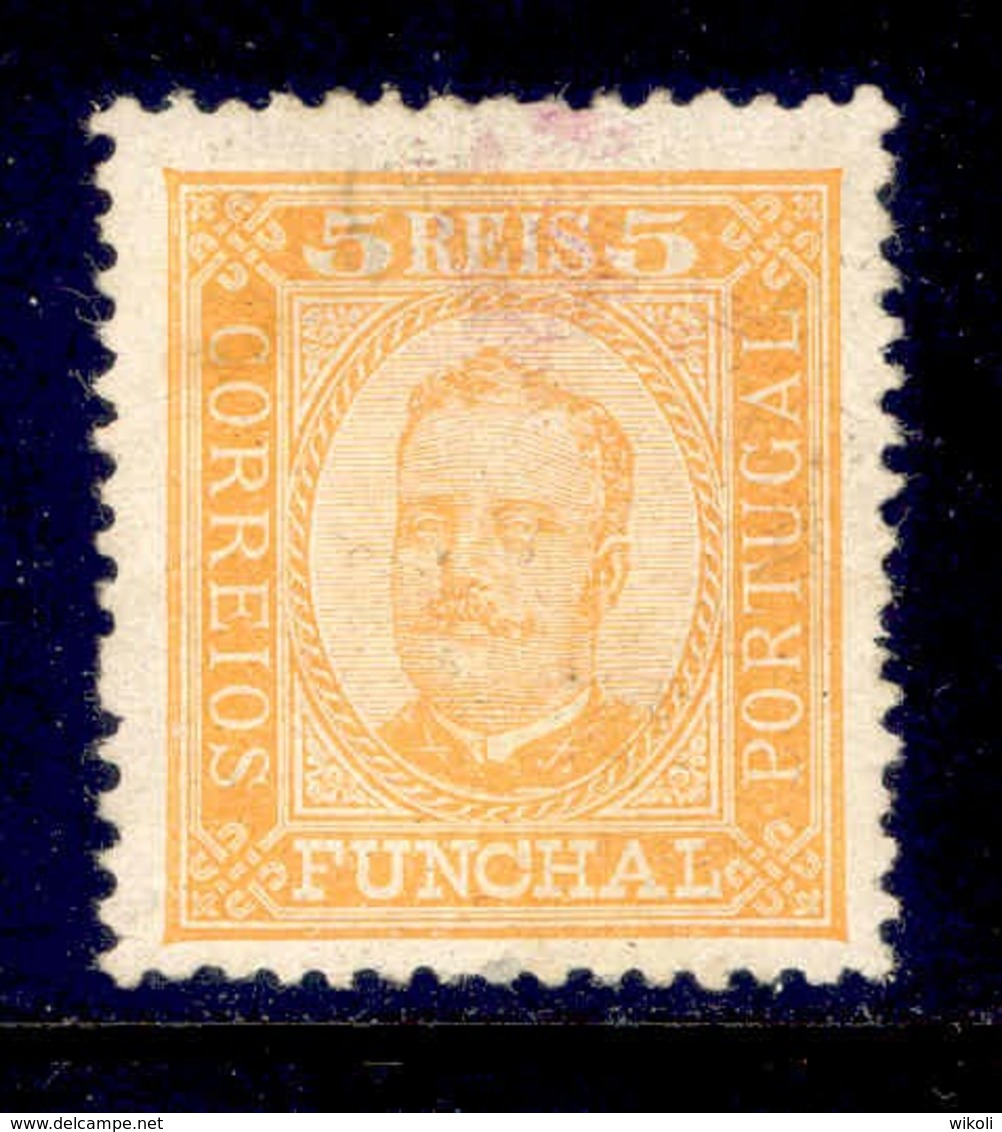 ! ! Funchal - 1892 D. Carlos 05 R (Perf. 12 3/4) - Af. 01 - MH - Funchal