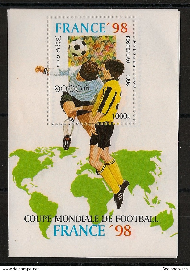 Laos - 1996 - Bloc Feuillet BF N°Yv. 134 - Football World Cup France - Neuf Luxe ** / MNH / Postfrisch - Laos