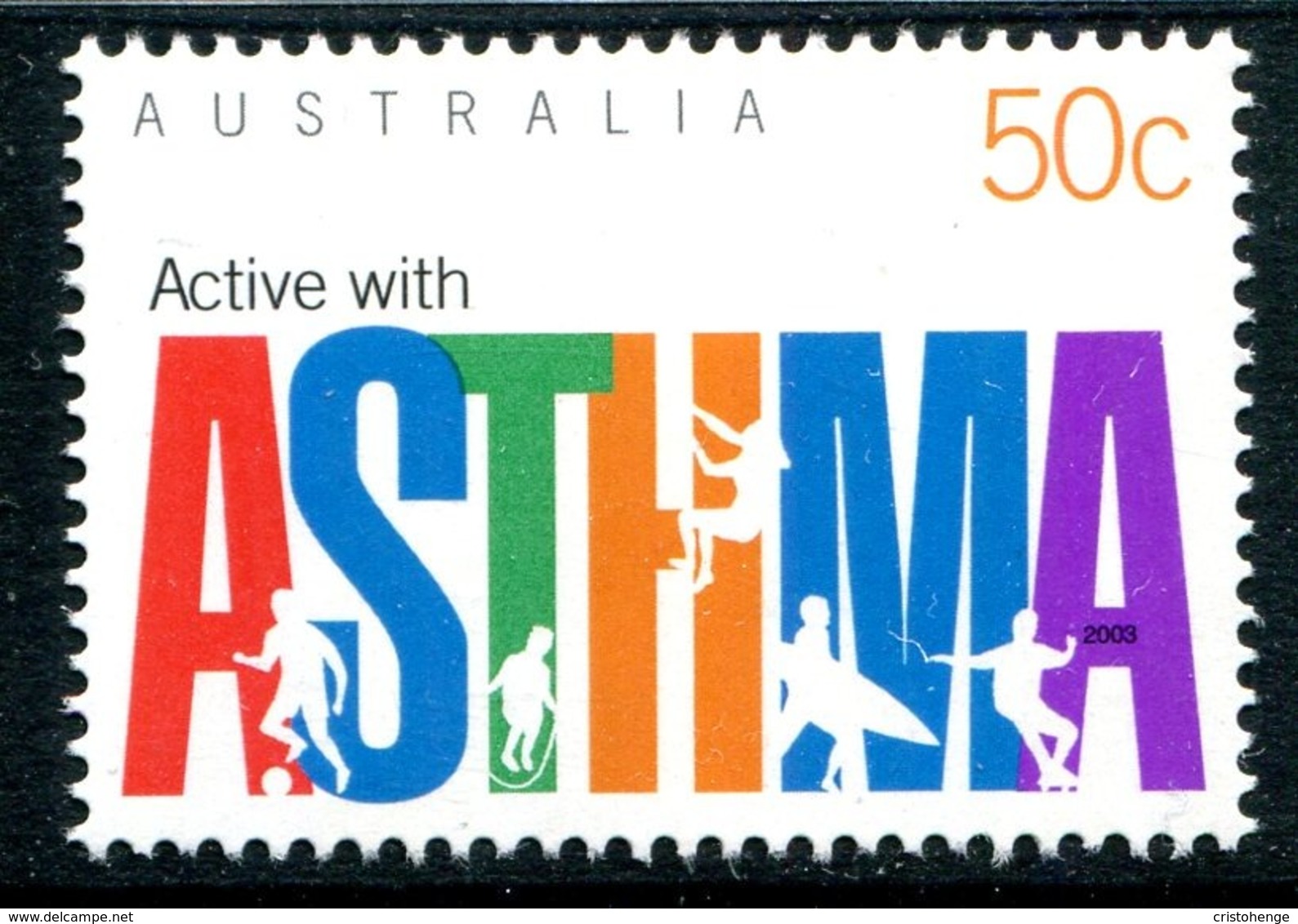Australia 2003 National Asthma Week Campaign MNH (SG 2343) - Nuovi