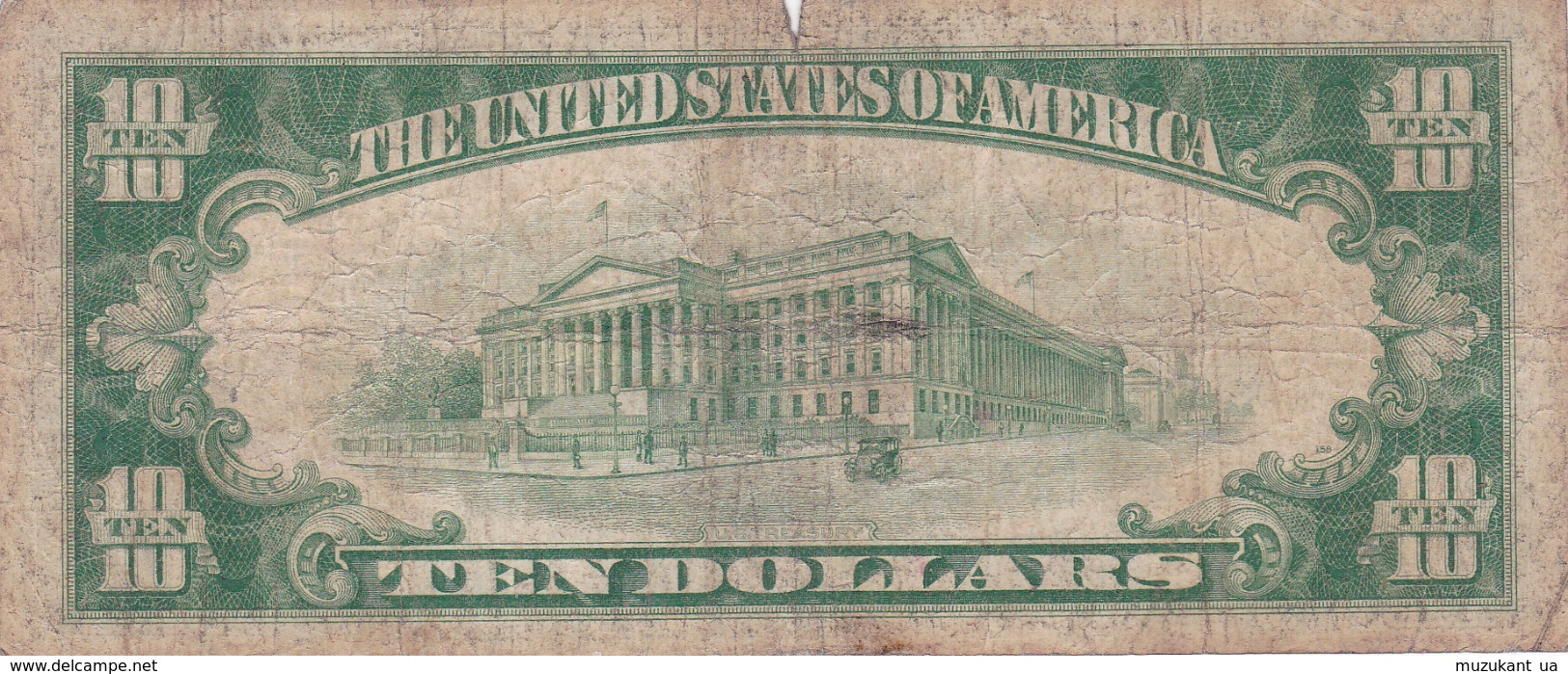 10  DOLLAR  1928 - Billets De La Federal Reserve (1928-...)