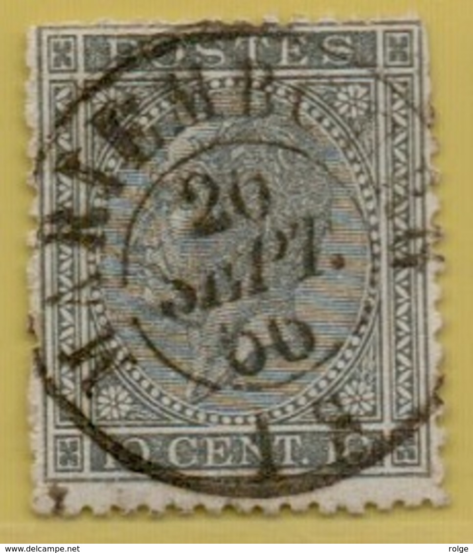 +MW-4450     MARIEMBOURG      Dubbel  Cirkel  OCB  17 - 1865-1866 Perfil Izquierdo