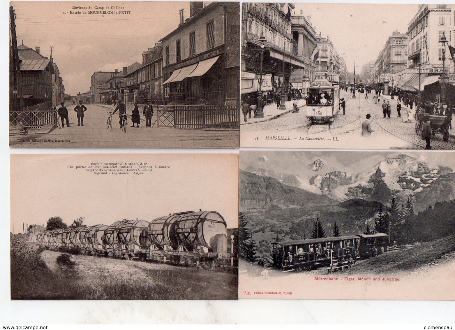 1 Lot De 15 Cartes Trais Gares Tramways 20euroos Frais De Port Compris - 5 - 99 Postcards