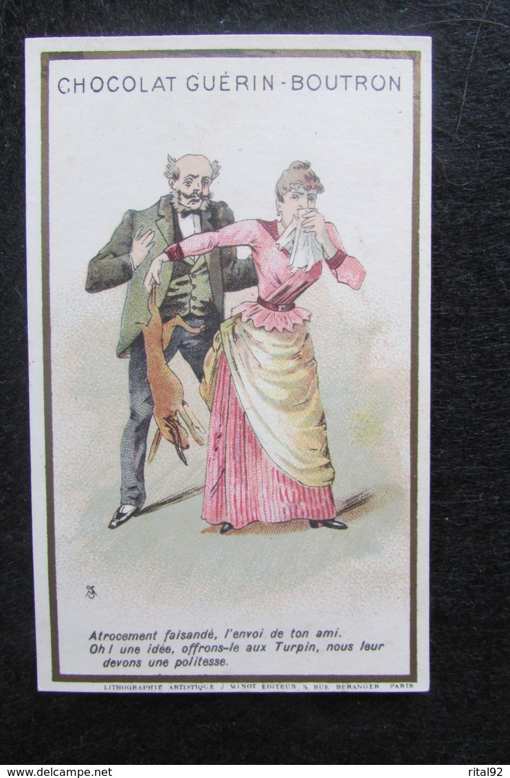 Chocolat GUERIN BOUTRON : Chromo Série "Histoires Comiques 1900" - Guérin-Boutron