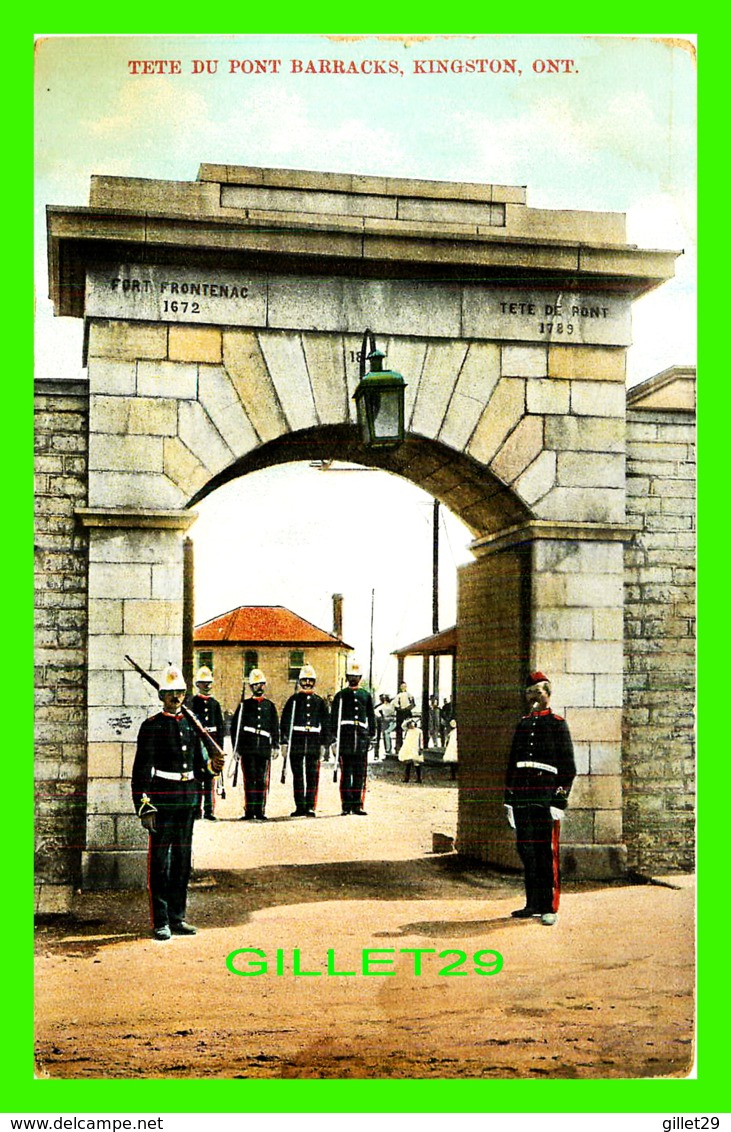 KINGSTON, ONTARIO - TET DU PONT BARRACKS - ANIMATED WITH SOLDIERS - - Kingston