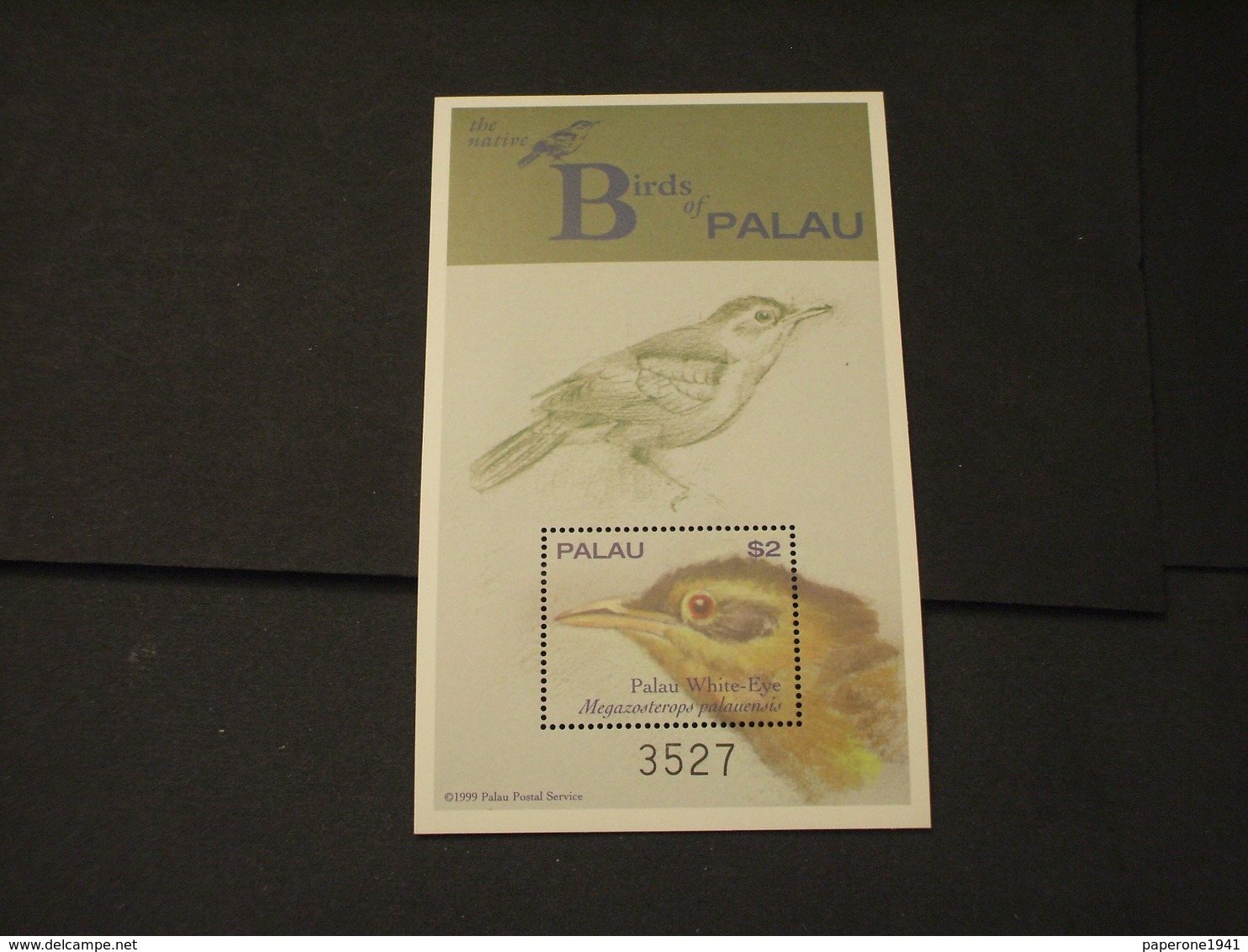 PALAU - BF 1999 UCCELLO - NUOVO(++) - Palau