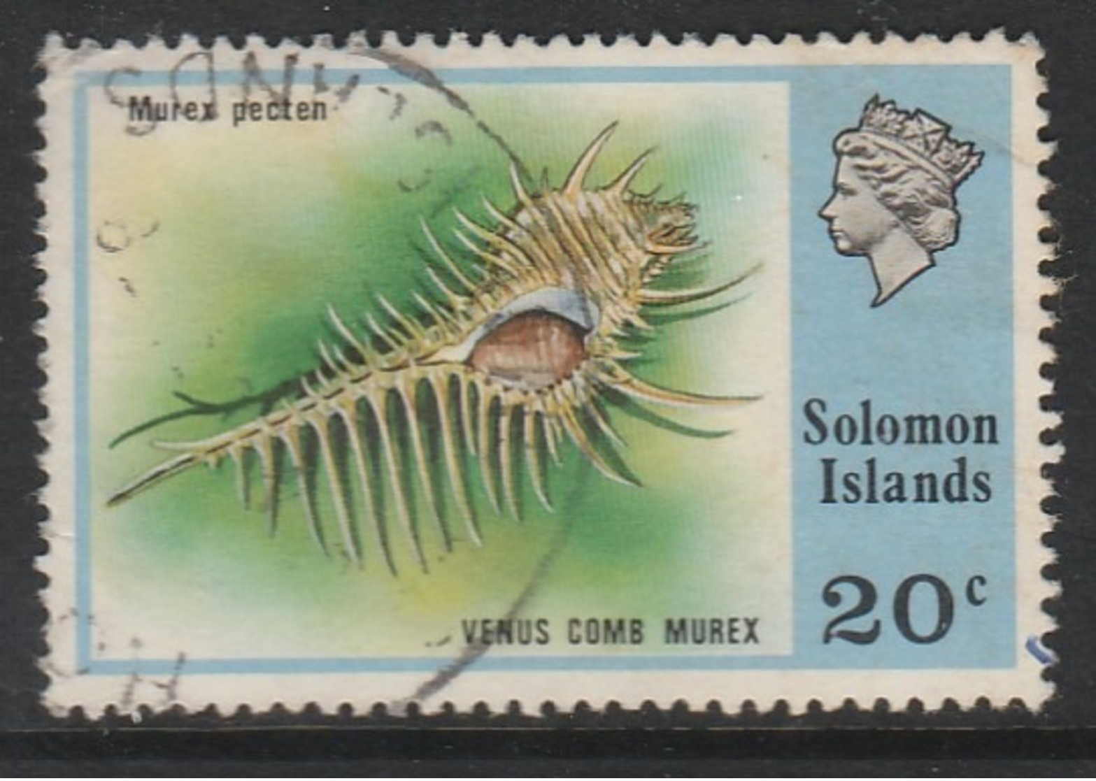 Solomon Islands 1976 Flora And Fauna 20 C Multicoloured SW 312 O Used - Isola Di Pasqua