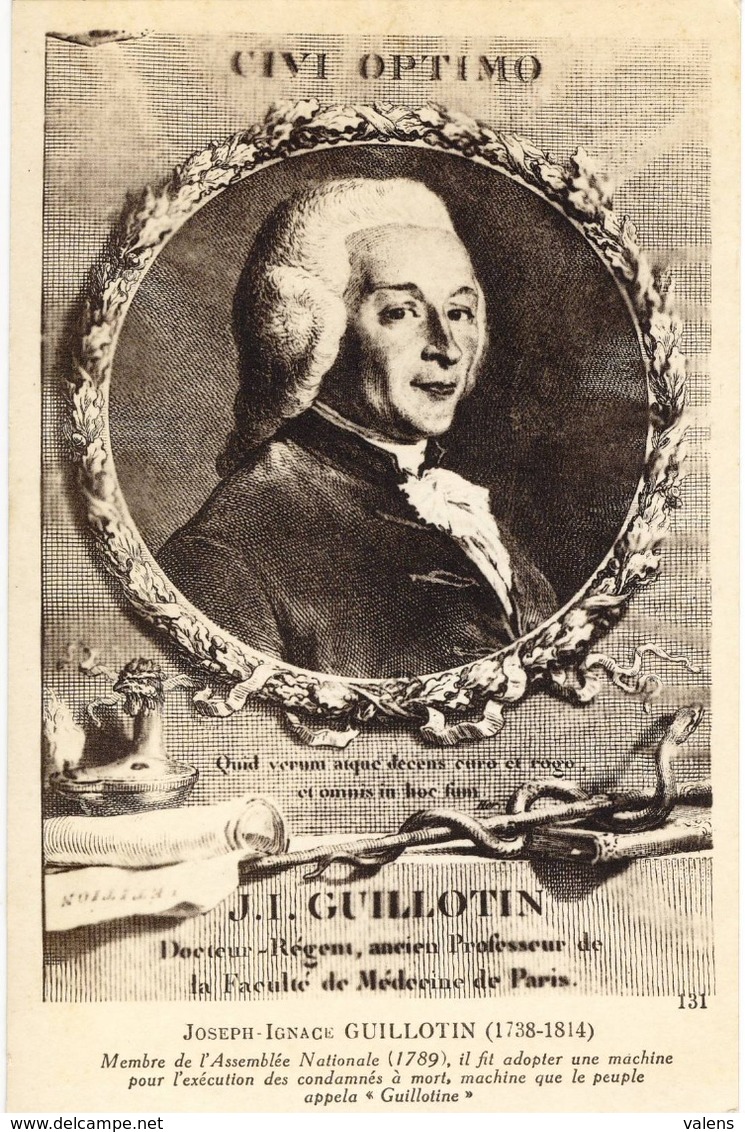 GUILLOTIN Père De La Guillotine - Révolution Française - Storia