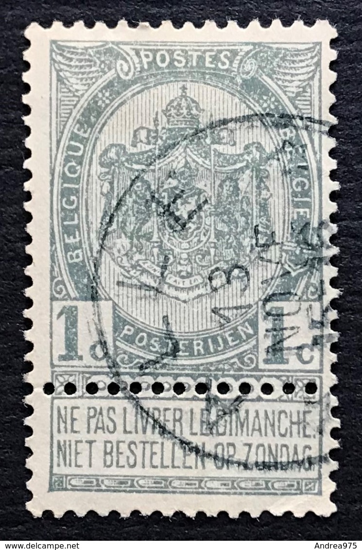 N. 53, 1 Cent Gris, Obl. Depots-relais Alle 13/11/????, NIPA 650 - 1893-1907 Wappen