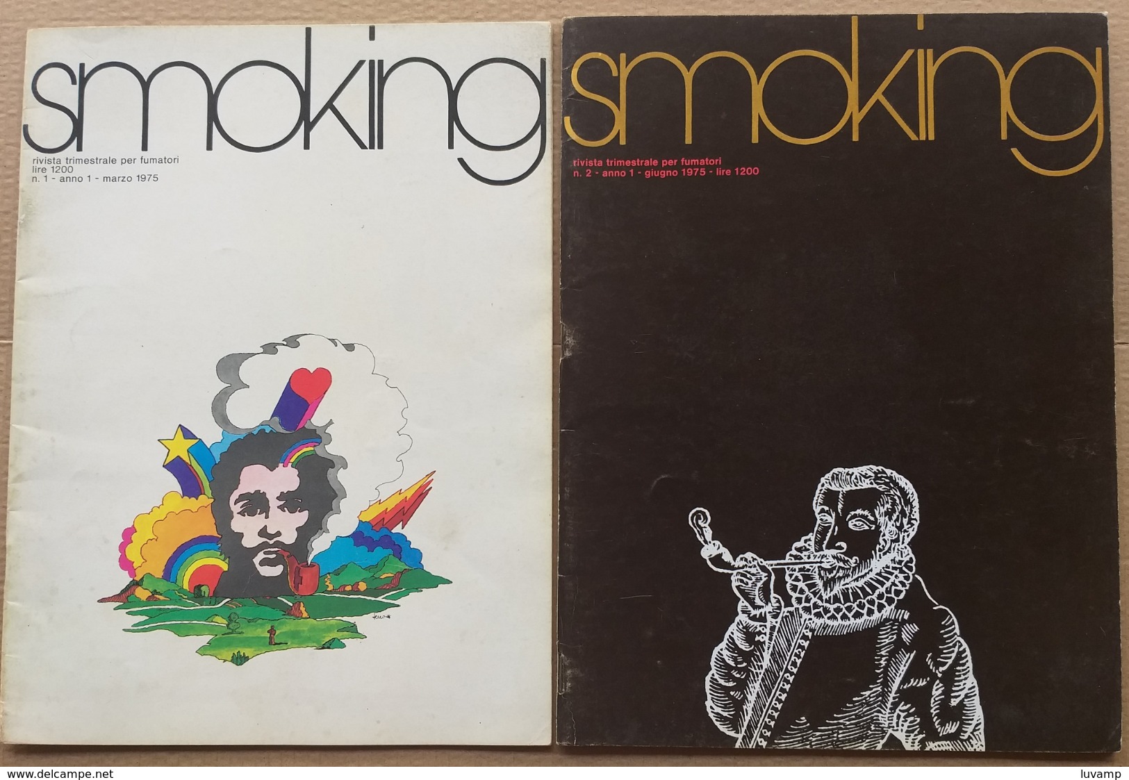 SMOKING -RIVISTA PER FUMATORI N. 1 + 2 DEL MARZO-GIUGNO 1975 (210819) - Sonstige & Ohne Zuordnung