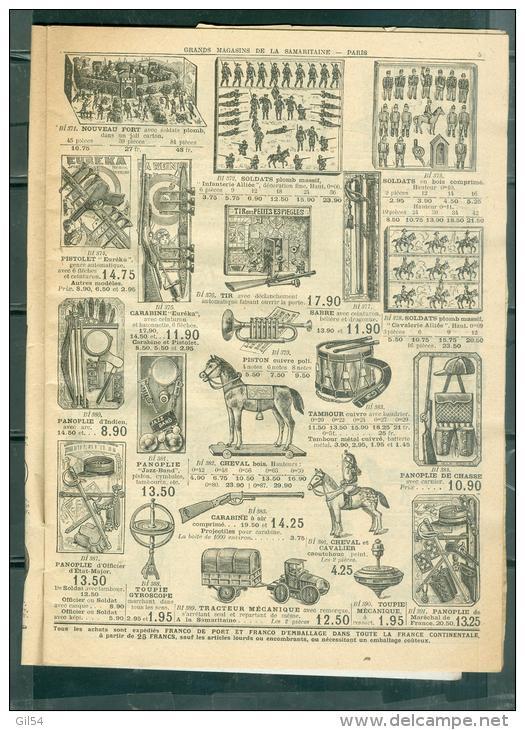 Catalogue De 1923" A La Samaritaine &uml; Paris , Jouet étrennes 1923 " 54 Pages - Modb04 - 1900 - 1949