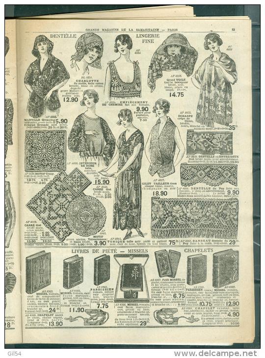 Catalogue De 1923" A La Samaritaine &uml; Paris , Jouet étrennes 1923 " 54 Pages - Modb04 - 1900 - 1949