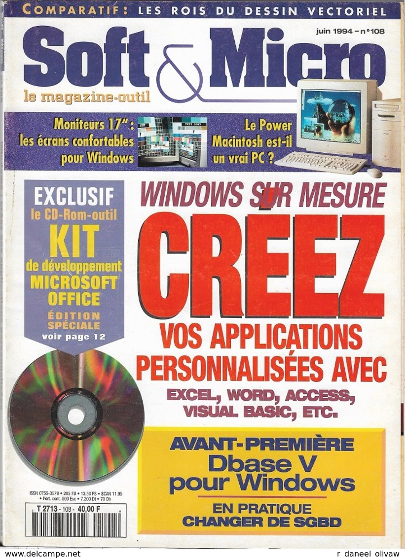 Soft & Micro N° 108 - Juin 1994 (TBE) - Informatique