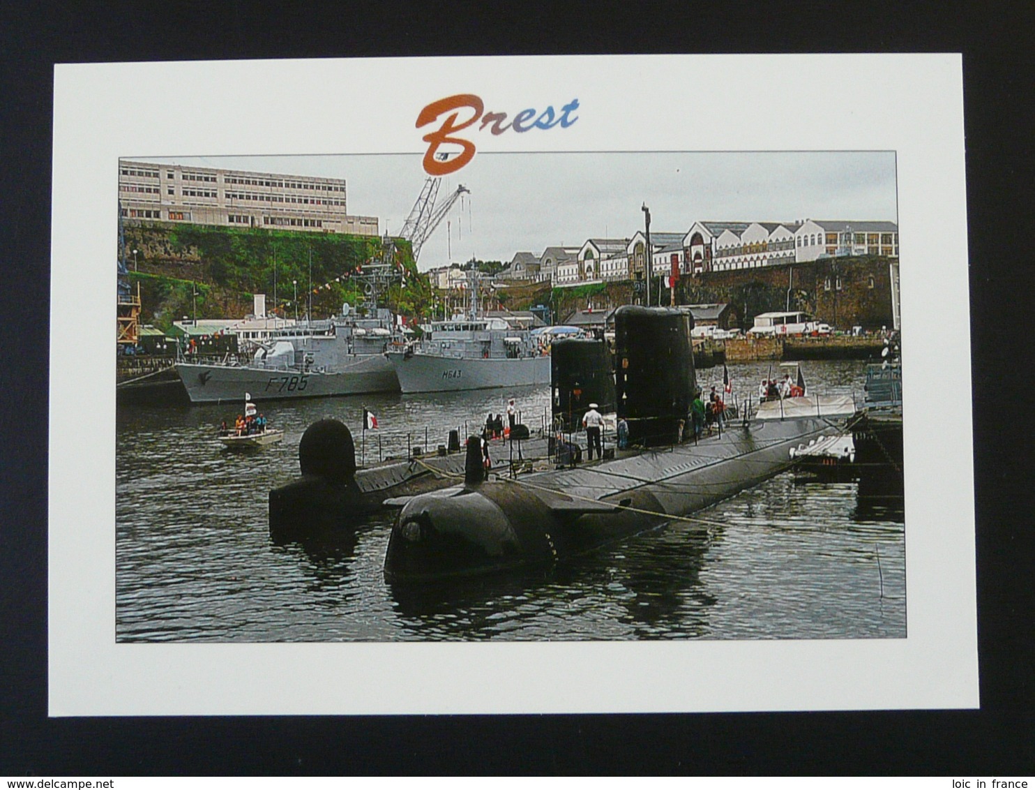 Carte Postale Sous-marin Submarine Ouessant Et Psyché à Brest - Sous-marins