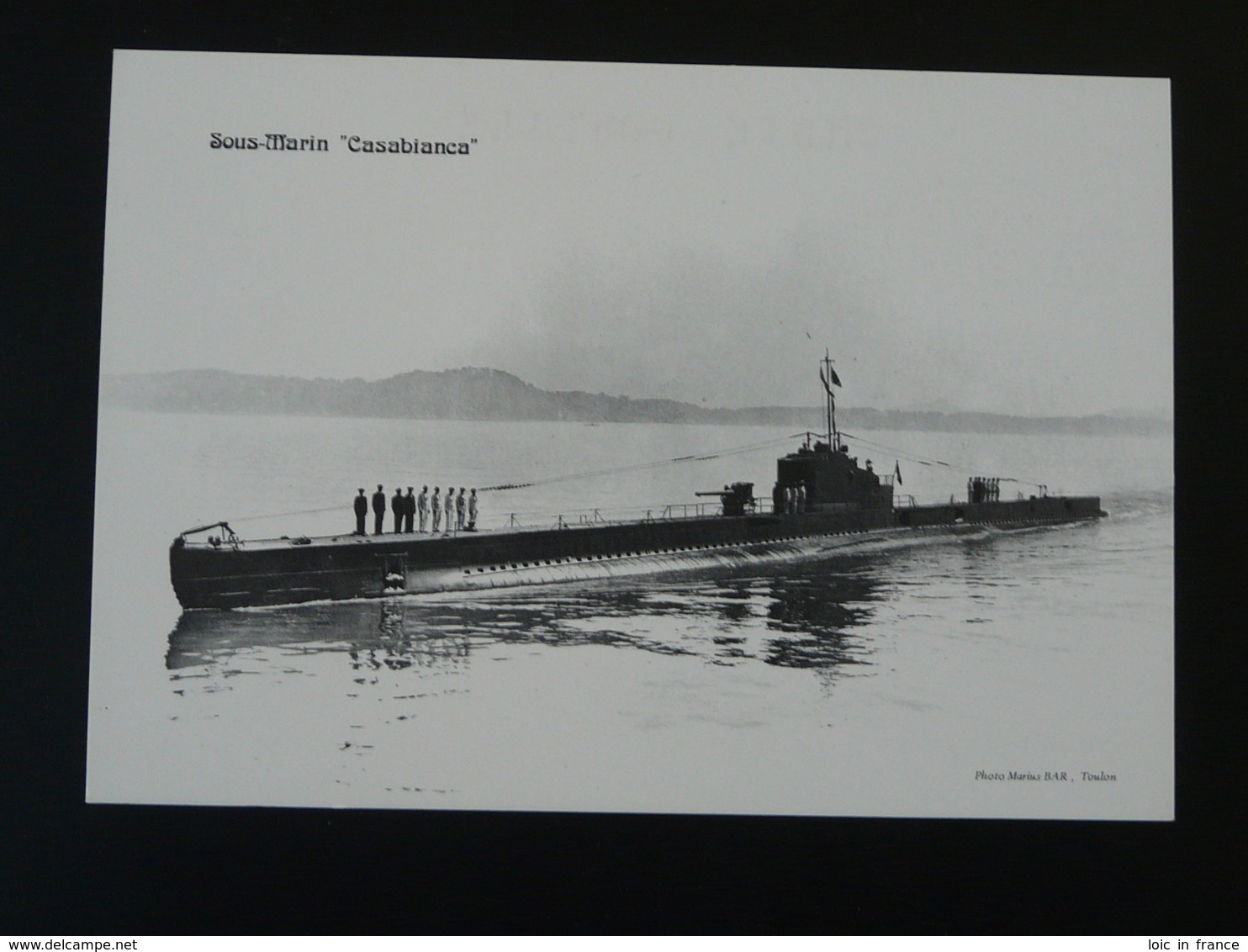 Carte Postale Sous-marin Submarine Casabianca - Sous-marins