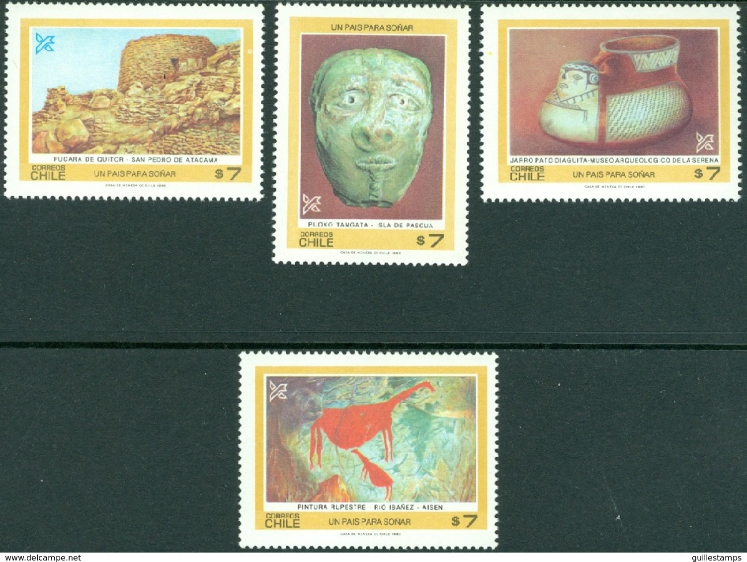 CHILE 1983 SAN PEDRO DE ATACAMA SETTLEMENT RUINS** (MNH) - Chili