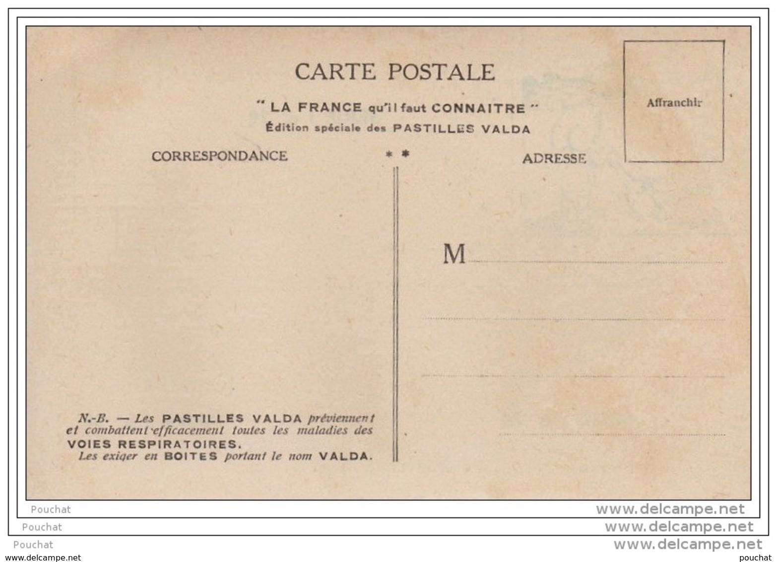 32) AUCH - CONDOM - LECTOURE - MIRANDE - LOMBEZ - Département Du Gers - Publicité Pastilles VALDA (scan Recto - Verso) - Auch