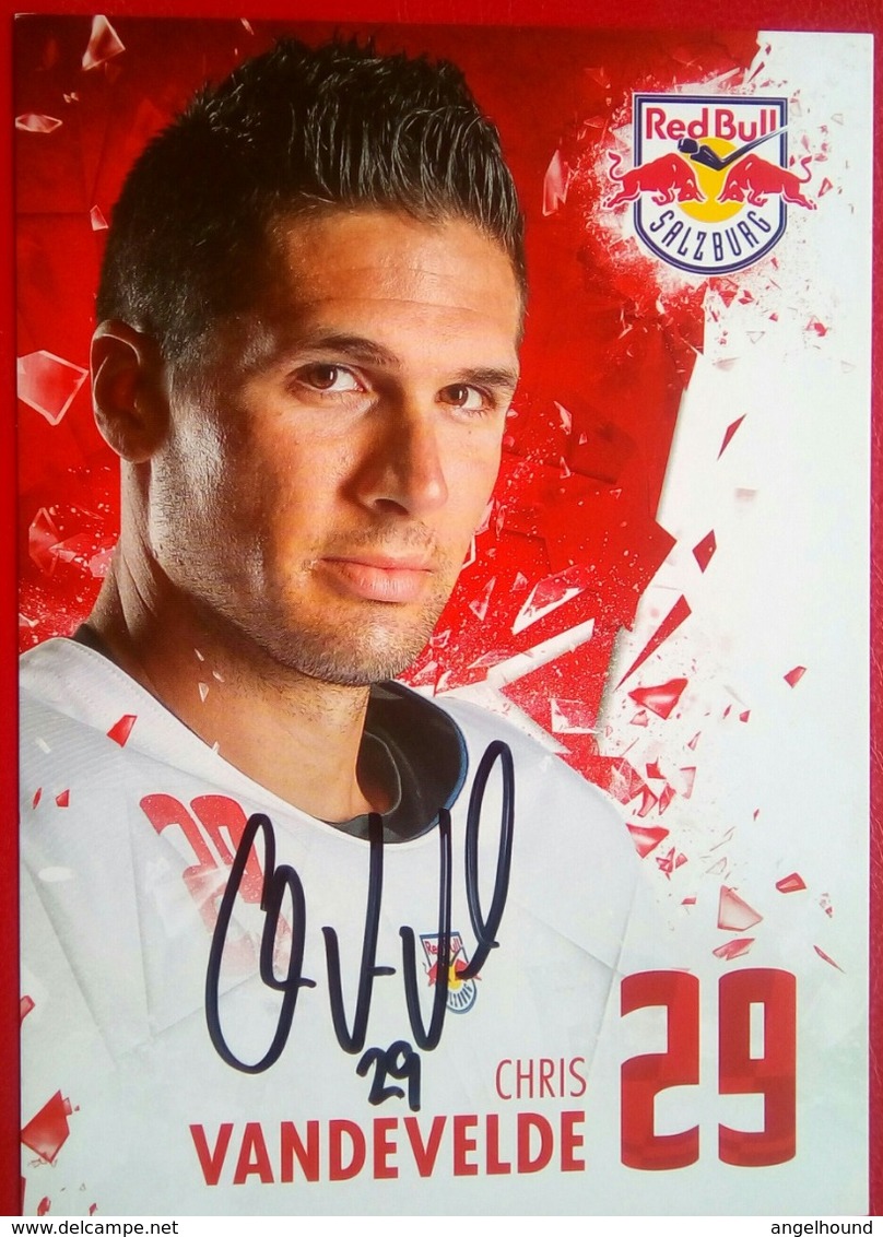 Red Bull Chris Vandevelde - Handtekening