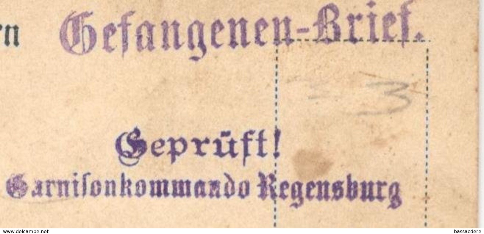 21749 - CAMP DE REGENSBURG - WW I